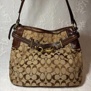 Coach Hamptons Brown Hobo Shoulder Bag